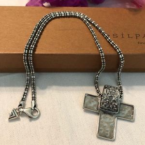 Silpada N2078 Necklace With Sterling Silver Cross